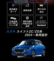 スズキ スイフト ZC/ZD系 2024～ 専用 Sunland サンランド ダッシュボードマット